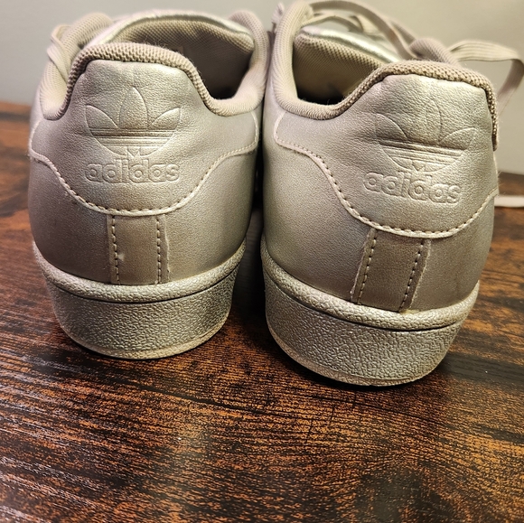 Adidas Superstar Silver Sneakers - women's size 7 - Picture 5 of 8